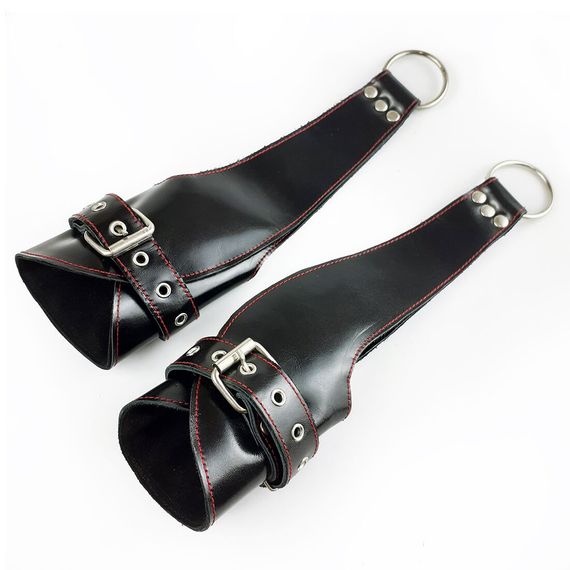 Поручі для підвісу Art of Sex – Fetish Hand Cuffs For Suspension, натуральна шкіра | Зображення 1