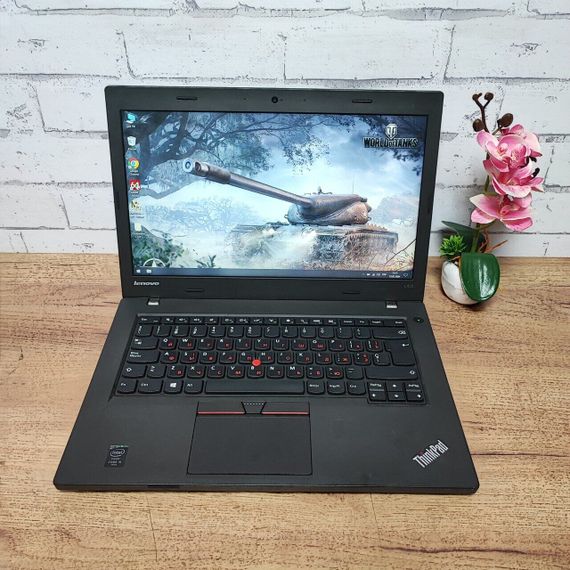 Ноутбук Б-класс Lenovo ThinkPad L450 / 14" (1366x768) TN / Intel Core i5-4300U (2 (4) ядра по 1.9 - 2.9 GHz) / 8 GB DDR3 / 512 GB SSD / Intel HD Graphics 4400 / WebCam б/у | Зображення 1