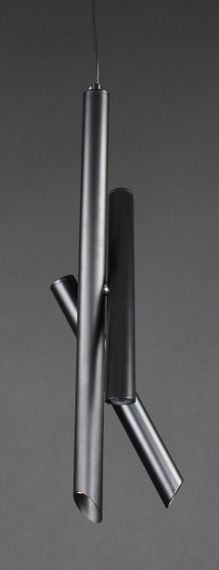 Люстра світлодіодна підвісна LED світильник для квартири на стелю лед 27505 Чорний 55-250х10х10 см. | Зображення 1