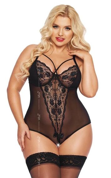 Боді - Amanda, black 2XL