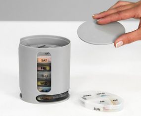 Таблетниця на 7 днів PILL PRO Органайзер для таблеток та вітамінів з контейнерами на кожен день тижня