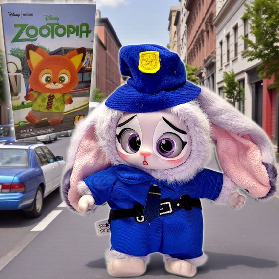 М’яка іграшка-брелок Disney Zootopia Miniso Джуді Хопс, плюшевий брелок у коробці, 20 см