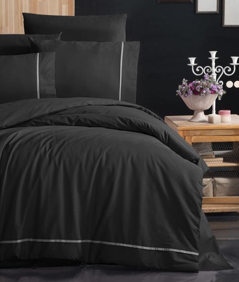 Постільна білизна First Choice Ranforce Deluxe 200 х 220 см Alisa Black | Зображення 1