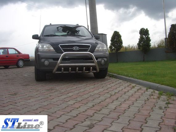 Кенгурятник WT003 (нерж.) для Kia Sorento 2002-2009 гг | Зображення 2