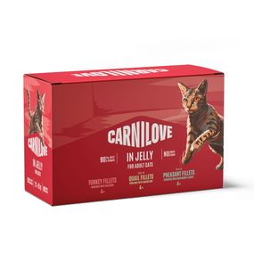 Корм вологий Carnilove Jelly Multipack д/котів в желе в асортименті 12x85 г