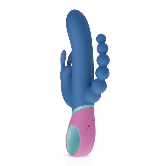 Вібратор-кролик з ротацією и анальним стимулятором PMV20 Vice - Double Vibrator Sex Aura | Зображення 1