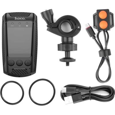 Видеорегистратор HOCO DV104 4K Riding recorder Black (6942007646000) | Зображення 5