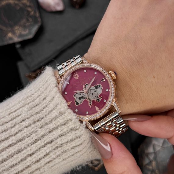 Годинник наручний Awarder 049 Silver-Gold-Pink | Зображення 8