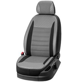 Чохли на сидіння з екошкіри та автотканини ВАЗ Priora 2172 2008-2018 EMC-Elegant