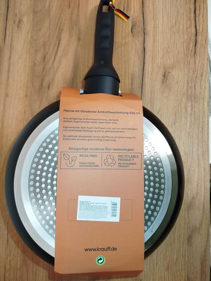 Сковорода антипригарная с крышкой Krauff Smart Fry 26 см 88-222-115 алюминиевая для всех плит | Зображення 6