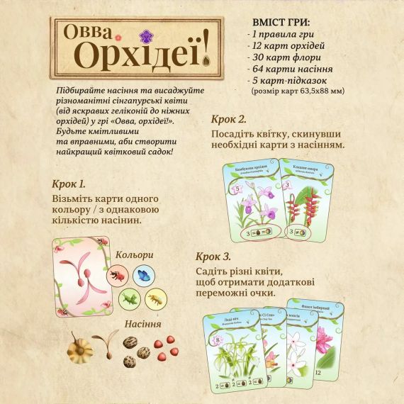 Настільна гра Овва, орхідеї! (Oh my. Orchids!) | Зображення 1