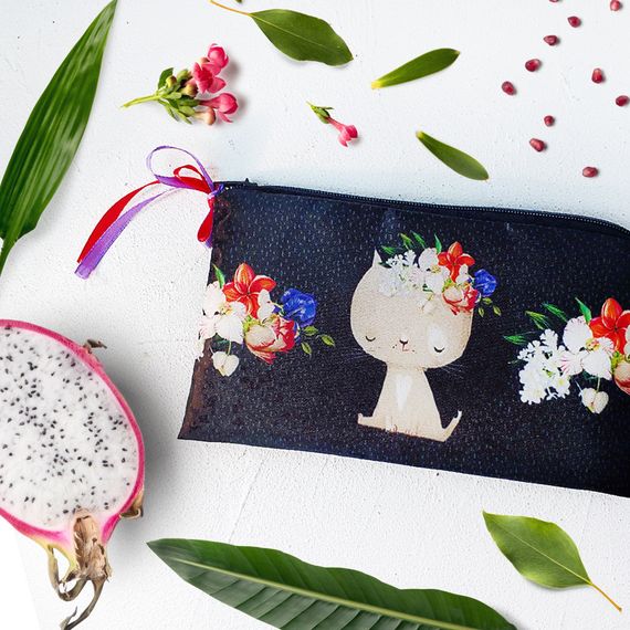 Косметичка женская Весна внутри 20х12 см (K_19F012)