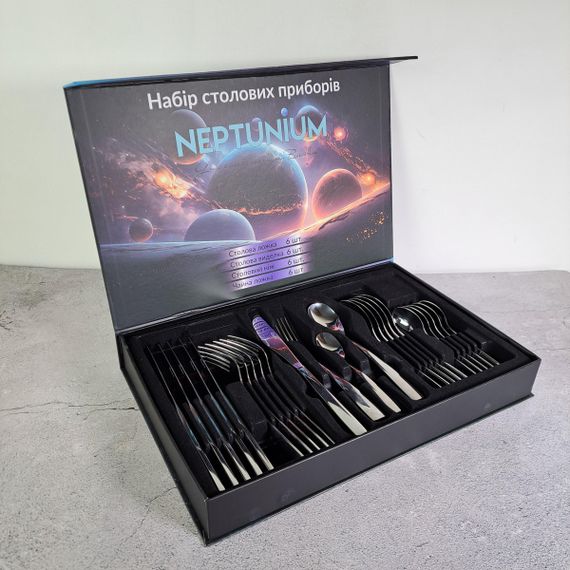 Набор столовых приборов Neptunium 24шт. GT-SFKS01-24 GUSTO | Зображення 7