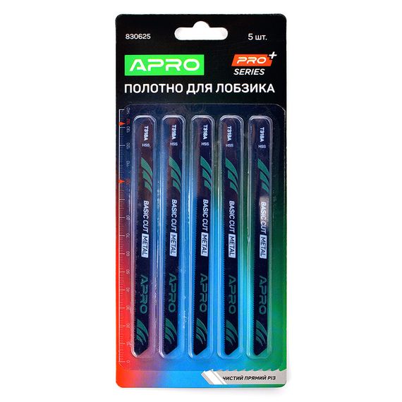 Полотно для лобзика (металл) 132/100мм 1,2 мм 21TPI чистый прямой T318A APRO