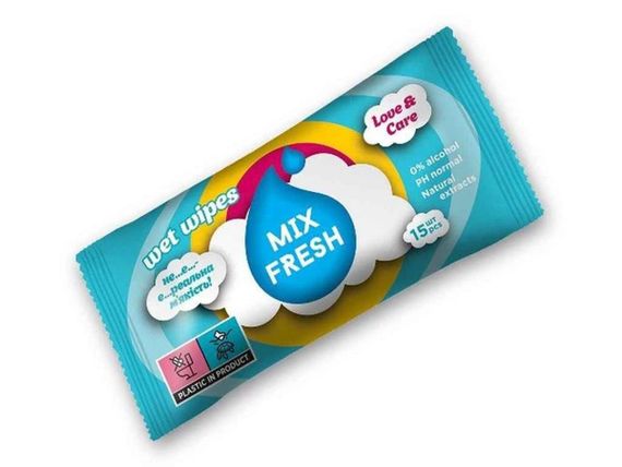 Серветки вологі Handy Snow "Antibacterial" ultra soft 15 шт.