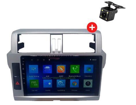 Автомагнітола штатна Toyota Prado 150 2014 Android 10.1 4/32 чорний (Toyota Prado 150 2014_8800) | Зображення 3