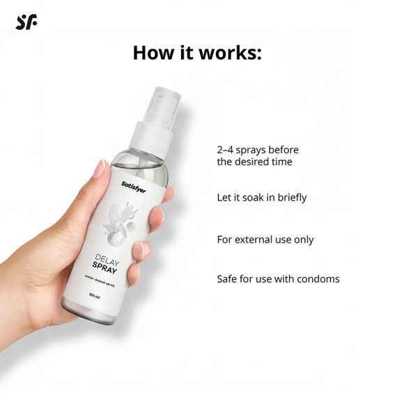 Пролонгатор Satisfyer Delay Spray 150 мл Sex Aura | Зображення 3