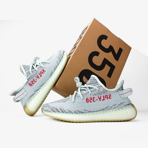 Кросівки Adidas Yeezy Boost синій відтінок | Зображення 8