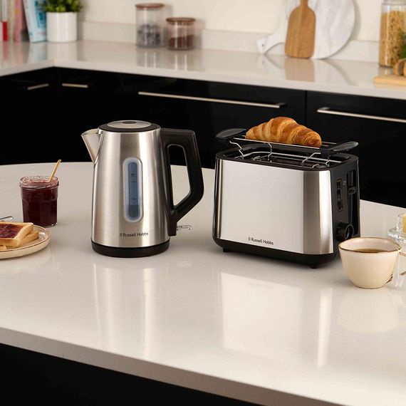 Тостер Russell Hobbs Heaton, нержав., підігрів, розморожування, чорний+нерж (27390-56) | Зображення 8