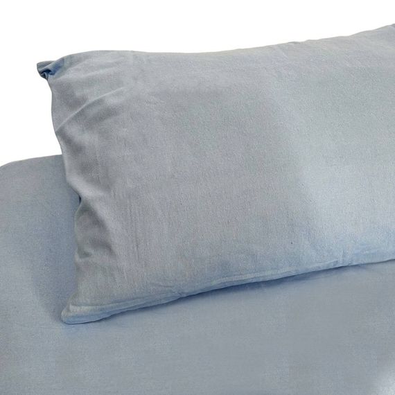 Простынь на резинке SoundSleep Delicacy фланель 90х200 см голубой (94287080) | Зображення 1