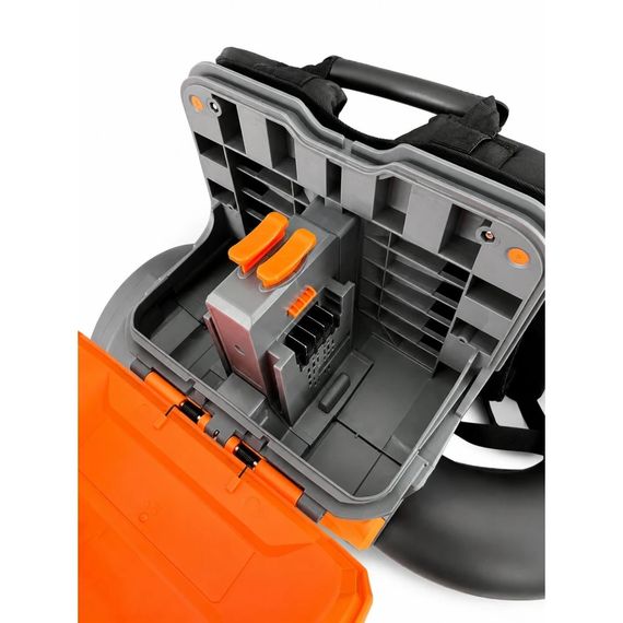 Повітродув акумуляторний GTM ABR56/1360BL ранцевий (90 м/с, 22.7 м3/хв, BL, GTM 56 В, без акумуляторів та зарядного пристрою) | Зображення 2