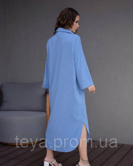 Плаття для жінок колір блакитний розмір 4XL FI_008307 | Зображення 2