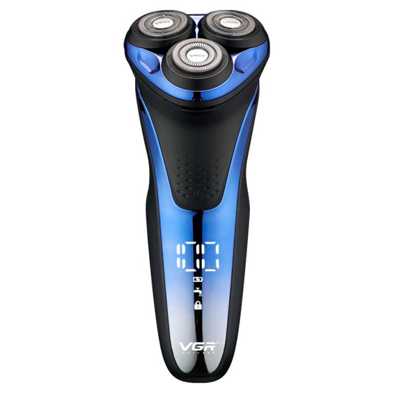 Электробритва VGR V-306, роторная, IPX7, LED дисплей | Зображення 1