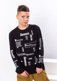 Джемпер для хлопчика (підлітковий) Носи своє 140 Чорний (p-10399-112036)