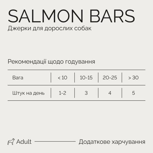 Джерки Savory Bars With Salmon, батончики з лососем 100 г | Зображення 6