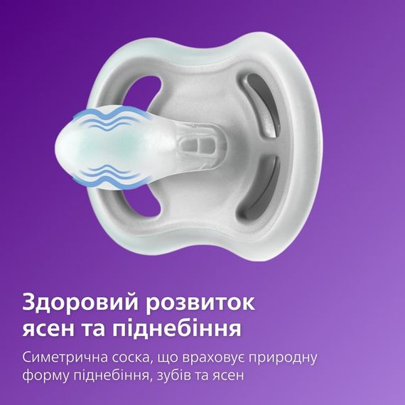 Avent Пустушка ортодонтична Ultra Air для дівчат 0-6 міс, 2шт (SCF085/59) | Зображення 5