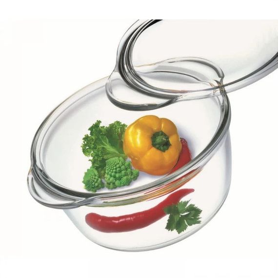 Форма для запікання жаростійка скляна з кришкою кругла Simax 2.8 л 6706/6716 | Зображення 3