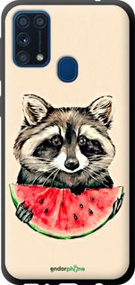 Чохол на Samsung Galaxy M31 M315F Єнотик з кавуном "4605b-1907-2448"