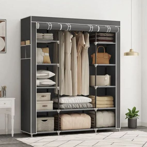 Шкаф тканевой wardrobe WARDROBE, Мобильный тканевой шкаф для одежды для комнаты спальни NF-81 | Зображення 4