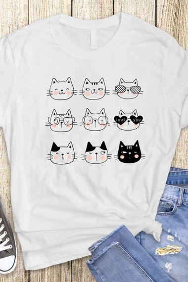 Футболка жіноча з принтом повсякденна L Білий