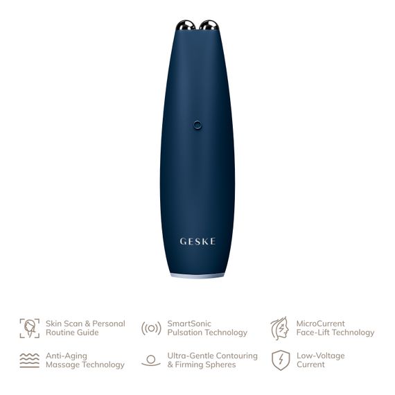 Мікрострумова ручка для підтяжки шкіри обличчя GESKE MicroCurrent Face-Lift Pen 6в1 midnight | Зображення 1