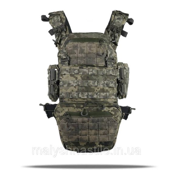 Комплект №4: Плитоноска Kiborg GU gen.2 + 2 підсумки з балістичним захистом 1 класу Pixel | Зображення 1