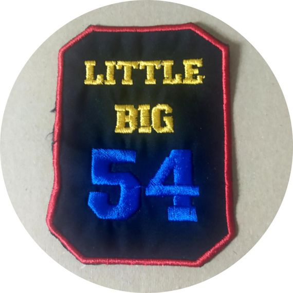 Нашивка на одежду Little Big 54 75*102 мм Чорний