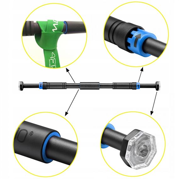 Турнік розсувний 4FIZJO 66-100 см 4FJ0600 (P-5907739314758) | Зображення 4