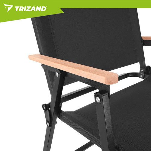 Садовий стілець 54x56x79 см чорний Trizand 27552 | Зображення 4