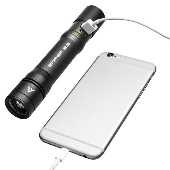 Ліхтар тактичний Mactronic Sniper 3.3 (1020 Lm) Focus Powerbank Recharg Type-C (THH0064) | Зображення 8