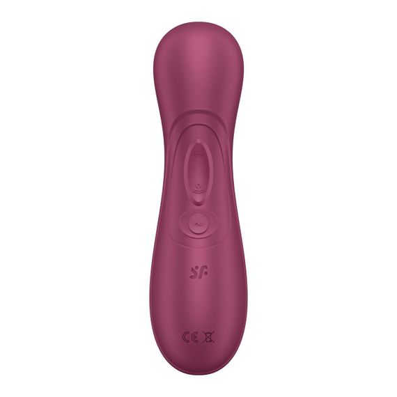 Вакуумный клиторальный стимулятор Satisfyer Pro 2 Generation 3 with Liquid Air Wine Red Sex Aura | Зображення 4