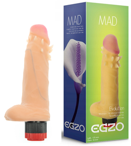 Вібратор з вусиками EGZO Ciberskin SVS002 ( 17,5 см х 3,5 см ) Sex Aura