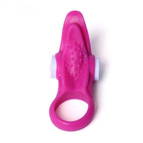 Ерекційні кільце з вібрацією  універсальний малиновий 23713