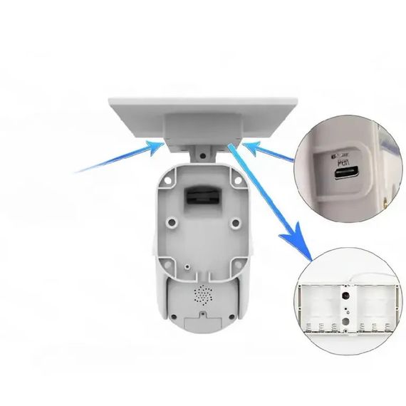 Вайфай камера на сонячній батареї XPRO V380 (234572850_3268) | Зображення 3