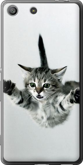 Чехол на Sony Xperia M5 E5633 Летящий котёнок "2322u-217-17620"