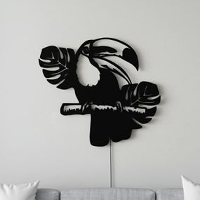 Панно декоративная картина на стену Тукан 400х350 acr-p000190