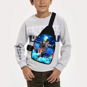 Сумка через плече дитяча Аніме Naruto 29х17 см сумка слінг для хлопчика (02046)