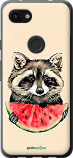 Чохол на Google Pixel 3a XL Єнотик з кавуном "4605t-1713-2448"