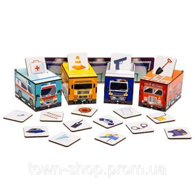 Детский Сортер Монтессори "Машинки" Puz-87873
