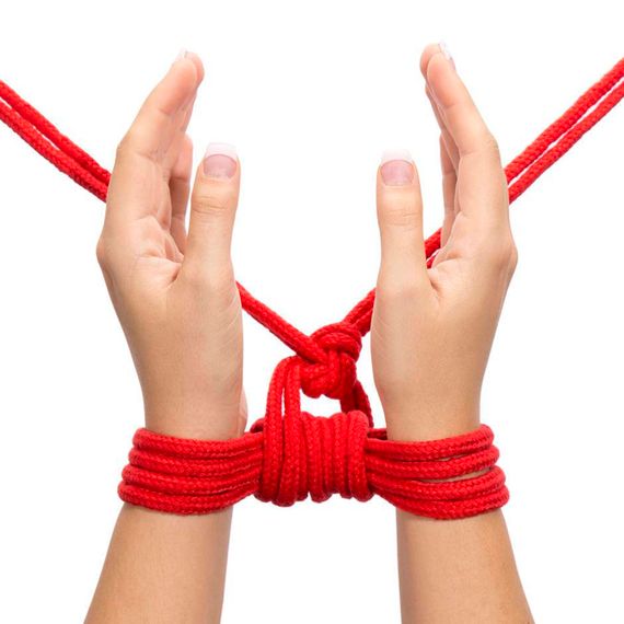 Мотузка - Fetish Bondage Rope Red, 10 м | Зображення 5